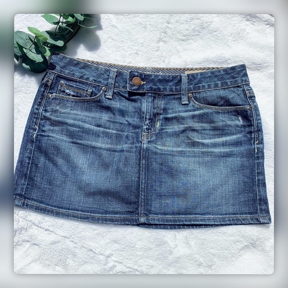 GAP Dresses & Skirts - - GAP Limited Edition Dark Denim Mini Skirt 28/6
